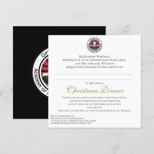 Invitation Dîner de Noël d'entreprise