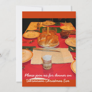 Invitation Dîner de Noël ukrainien