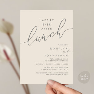 Invitation Dîner de réception de mariage de conte de fées