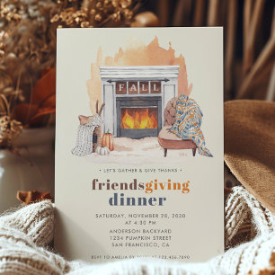 Invitation Dîner de remerciement Friendsgiving