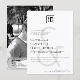 Invitation Dîner de répétition AMPERSAND PHOTO Mariage Invite
