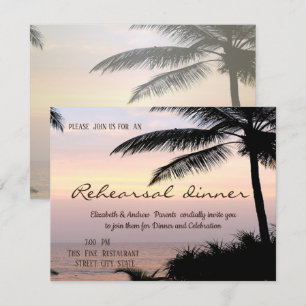 Invitation Dîner de répétition au Palms Sunset Beach
