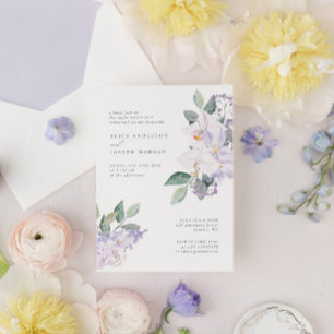 Invitation Dîner de répétition botanique aquarelle