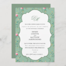 Dîner de répétition Cameo Green et Basil Green