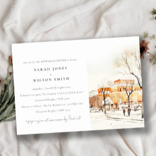 Invitation Dîner de répétition de Forgo North Dakota City
