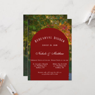 Invitation Dîner de répétition de la journée d'automne coloré