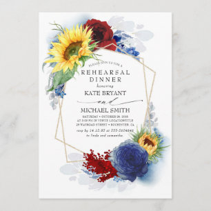 Invitation Dîner de répétition de la marine bordeaux-tourneso