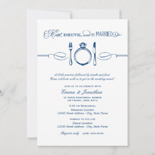 Invitation Dîner de répétition de la Marine pour boire et êtr