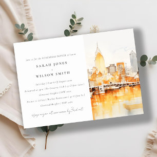 Invitation Dîner de répétition de l'aquarelle de Nashville Ci