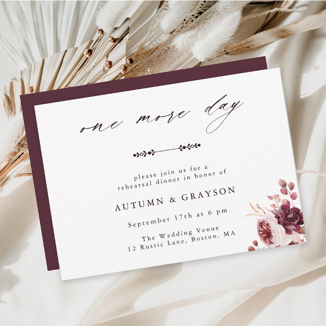Invitation Dîner de répétition de mariage à l'aquarelle Roman (Créateur téléchargé)
