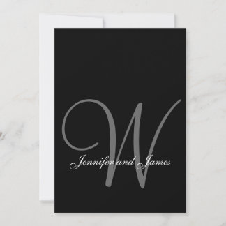 Invitation Dîner de répétition de monogramme moderne Invitati