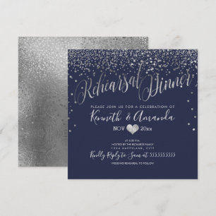 Invitation Dîner de répétition de PixDezines / Confettis arge