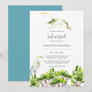 Invitation Dîner de répétition des mangroves tropicales et de