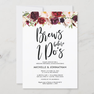 Invitation Dîner de répétition des Mariages de Bourgogne Invi