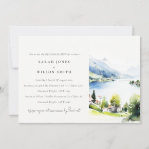 Invitation Dîner de répétition du paysage de Lungern en Suiss
