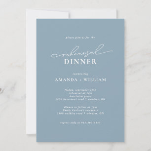 Invitation Dîner de répétition élégant et moderne