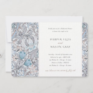 Invitation Dîner de répétition Golden Lily Elegant Morris