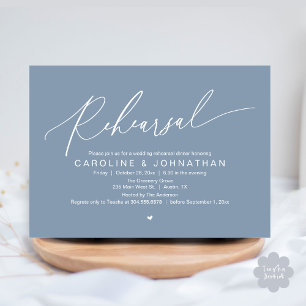 Invitation Dîner De Répétition La Nuit Avant La Fête De Maria