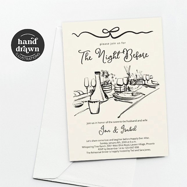 Invitation Dîner De Répétition, La Nuit Avant L'Invitation (Créateur téléchargé)