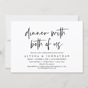 Invitation Dîner De Répétition mariage Avec Nous Deux