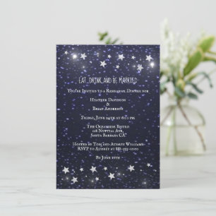Invitation Dîner de répétition Mariage de nuit étoilé Invitat