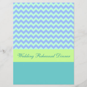 Invitation Dîner de répétition Mariage moderne Chevron Invita