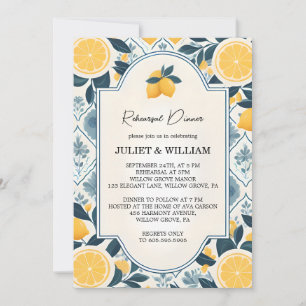 Invitation Dîner de répétition militaire de la chaux de fruit