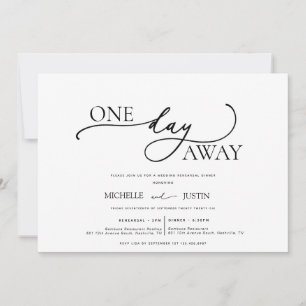 Invitation Dîner de répétition minimaliste moderne Invita