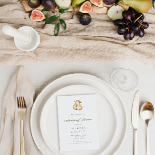 Invitation Dîner de répétition minimaliste pour Mariage