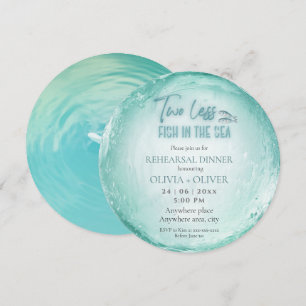 Invitation Dîner de répétition sur la plage