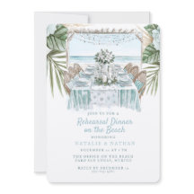 Dîner de répétition sur la plage | Mariage d'hiver