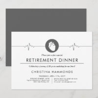Dîner de retraite cardiologue | Style minimal