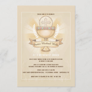 Invitation Dîner de retraite de la Coupe révérée