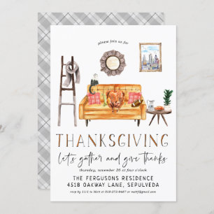 Invitation Dîner de Thanksgiving