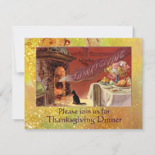 Invitation Dîner de Thanksgiving