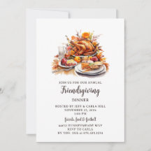 Dîner de Thanksgiving Friendsgiving