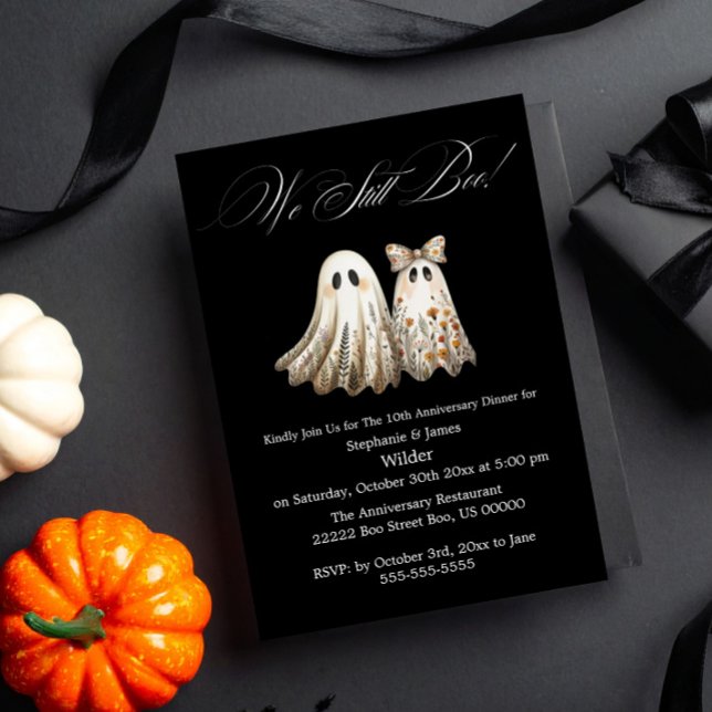 Invitation Dîner d'Halloween à thème Mariage anniversaire Dîn (Créateur téléchargé)