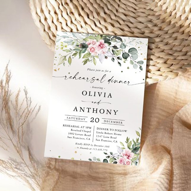 Invitation Dîner d'invitation à l'occasion d'une répétition d (Créateur téléchargé)