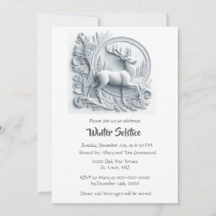 Invitation Dîner du cerf mâle au solstice d'hiver 