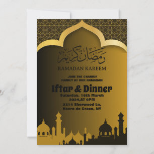 Invitation Dîner Gold Iftar Ramadan 2025