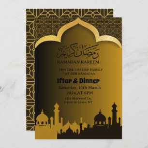 Invitation Dîner Gold Iftar Ramadan 2025 1446