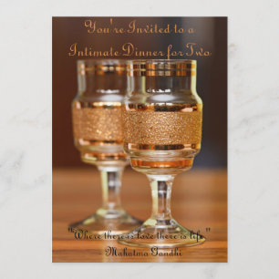 Invitation Dîner intime pour deux