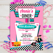 Diner Retro 1950 fêtes d'anniversaire Sock Hop Des