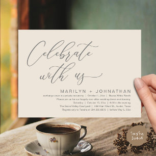 Invitation Dîner romantique Mariage, Célébrez avec nous