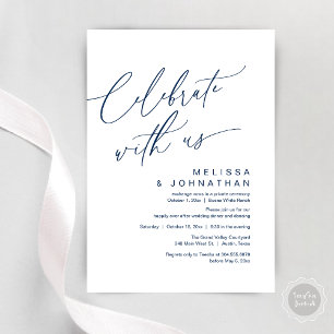 Invitation Dîner romantique Mariage, Célébrez avec nous