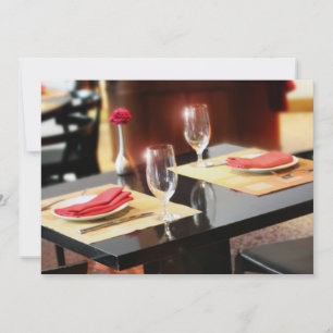 Invitation Dîner romantique pour deux