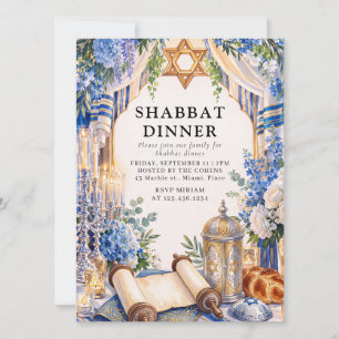 Invitation Dîner Shabbos Dîner Shabbat Famille juive