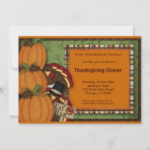 Invitation Dîner Thanksgiving