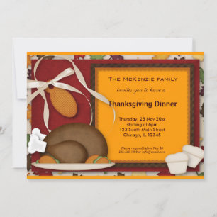 Invitation Dîner Thanksgiving