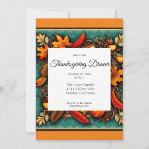 Invitation Dîner Thanksgiving